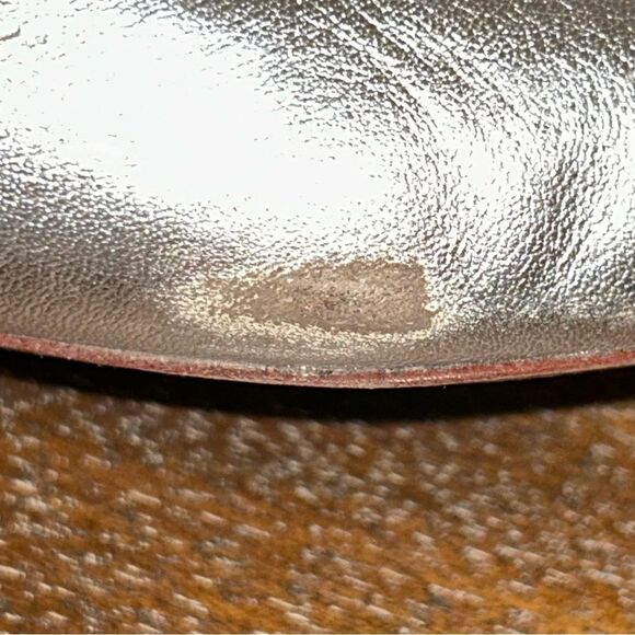 Vince Bernice Metallic Slip On Slingback Flat Shoes - Picture 9 of 16